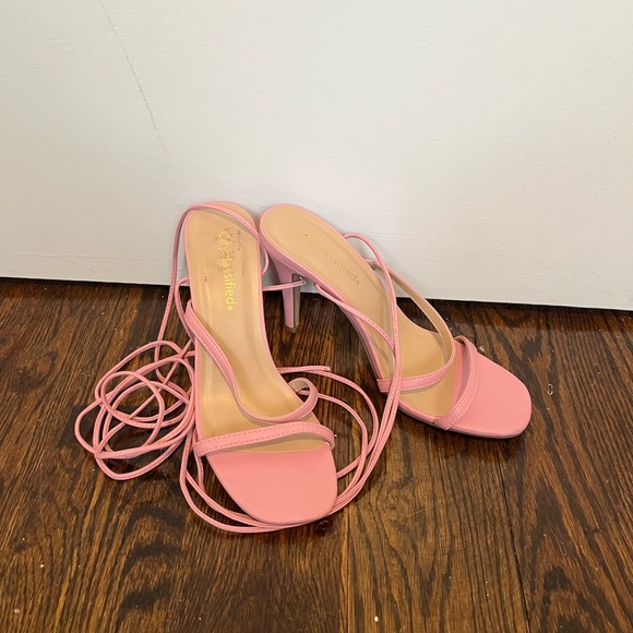 Shoes - Pink Strappy Heels